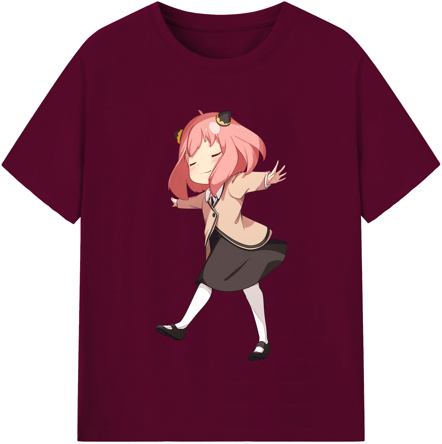 （画像用） SPY×FAMILY间谍家家酒 レディースカジュアルプリントTシャツ（綿100％）